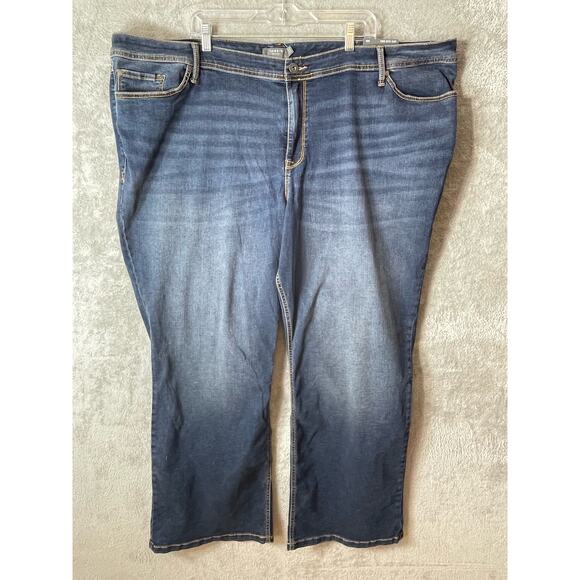 Torrid Jeans Plus Size 30R Midrise Luxe Slim Boot Cut Hippie Cowgirl Western NWT - Picture 1 of 6